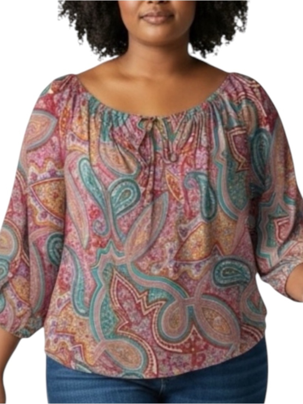 ALICE & TRIXIE Silk Paisley Print Top in Pinks/Cream Size S —GORGEOUS!!!